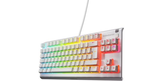Clavier gamer STEELSERIES Apex 3 TKL Blanc