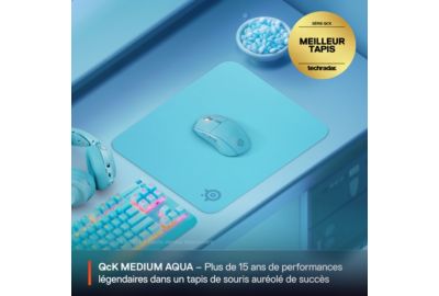 Tapis de souris STEELSERIES QcK M Aqua