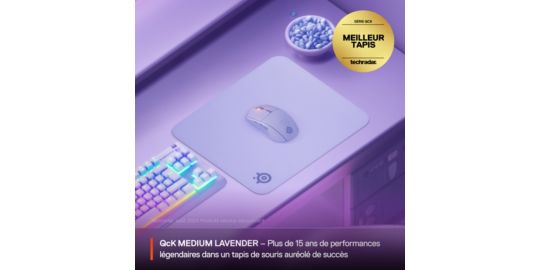 Tapis de souris STEELSERIES QcK M Lavande