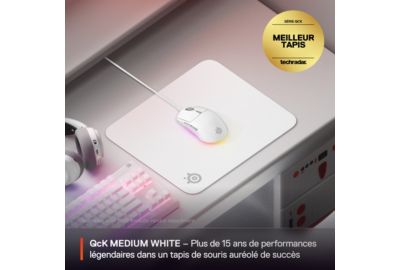 Tapis de souris STEELSERIES QcK M Blanc