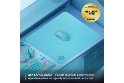 Tapis de souris STEELSERIES QcK L Aqua