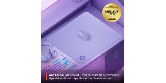 Tapis de souris STEELSERIES QcK L Lavender