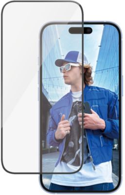 Protège écran PANZERGLASS iPhone 16 verre trempé Ultra-Wide Fit