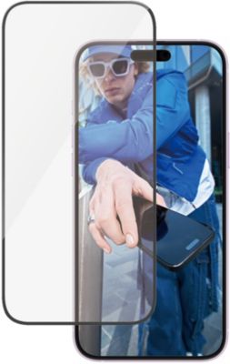 Protège écran PANZERGLASS iPhone 16 Plus verre trempé Ultra-Wide F