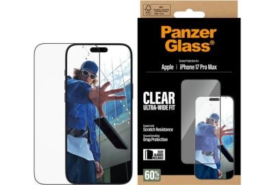 Protège écran PANZERGLASS iPhone 17 Pro Max verre trempé UWF