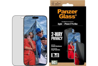 Protège écran PANZERGLASS iPhone 17 Pro Max Verre trempé privacy