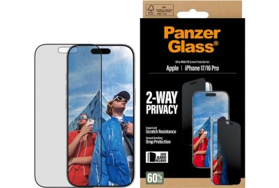 Protège écran PANZERGLASS iPhone 17 / 16 Pro Privacy
