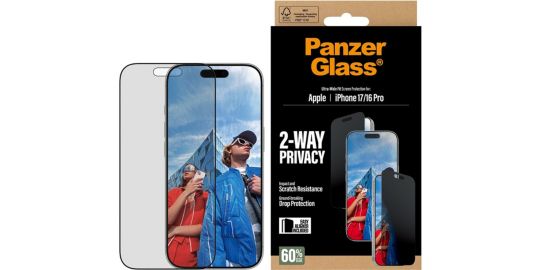 Protège écran PANZERGLASS iPhone 17 / 16 Pro Privacy