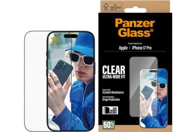 Protège écran PANZERGLASS iPhone 17 Pro verre trempé UWF