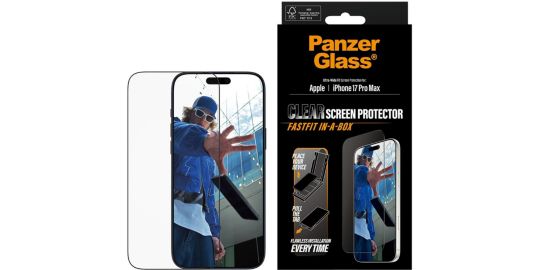 Protège écran PANZERGLASS iPhone 17 Pro Max verre Pose facile