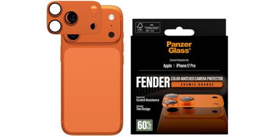 Protège objectif PANZERGLASS iPhone 17 Pro protège objectif orange