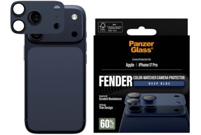 Protège objectif PANZERGLASS iPhone 17 Pro protège obj bleu intense