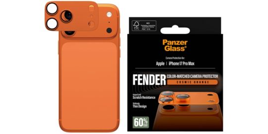 Protège objectif PANZERGLASS iPhone 17 Pro Max protège obj orange