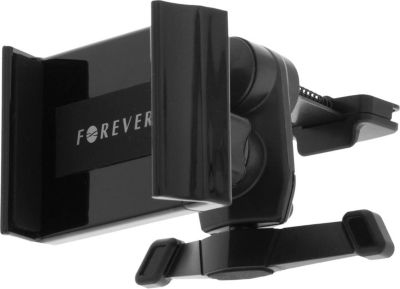 Support smartphone FOREVER Voiture Grille d'aération AH-100 Noir
