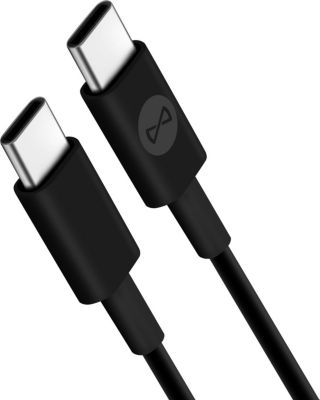 Câble USB FOREVER Câble USB-C vers USB-C 60W 3A 1m Noir