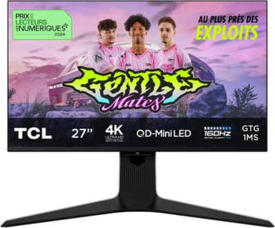 Ecran PC 4K TCL 27R83U Plat 27'' MiniLED