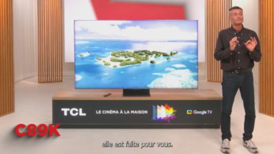 Voir la vidéo pour TV Mini Led TCL 75C89K 2025-75 pouces (189cm)