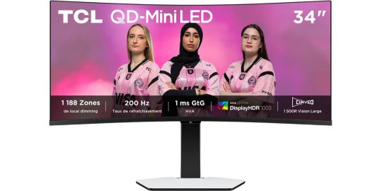 Ecran PC Gamer TCL 34C2A 34