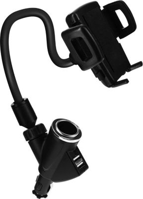 Support smartphone AVIZAR Auto + Prise Allume-cigare + 2 USB