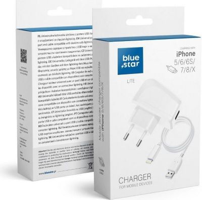 Chargeur secteur BLUESTAR sortie Output power: 5W + câble