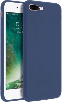 Coque FORCELL IPhone 7+ Soft Touch Silicone Bleu nuit