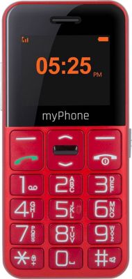 Téléphone portable MYPHONE Halo Easy Senior Bouton SOS Rouge