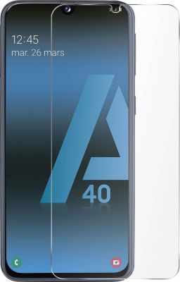 Verre Trempe pour Samsung Galaxy A40 [Pack 2] Film Transparent Intégral  Bord Noir Vitre Protection Ecran Phonillico®