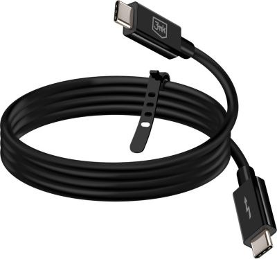 Câble alimentation 3MK USB C vers USB C 240W 8k 60Hz
