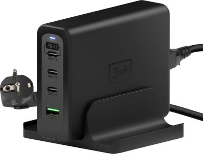 Station d'accueil 3MK GaN 240W 4 USB C Power Delivery + 1 USB