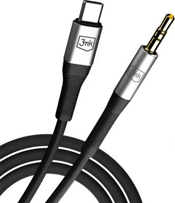 3MK Câble Audio USB-C / Jack 3.5mm 1m
