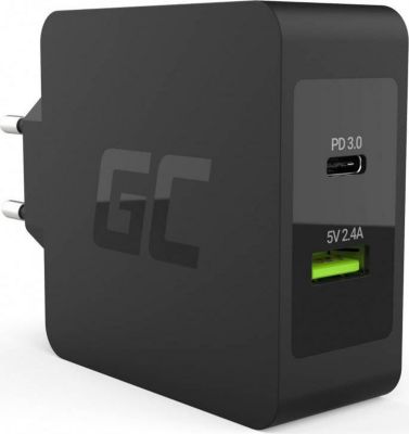 Chargeur secteur GREE Chargeur rapide 45w USB type-C + 1x USB-