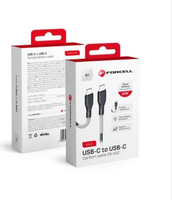 Câble USB FORCELL Type C à Typ C 3.0 QC   PD60W