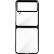 Coque FORCELL Samsung Z Flip 4 Rigide Bord Chromé Noir