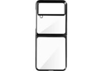 Coque FORCELL Samsung Z Flip 4 Rigide Bord Chromé Noir