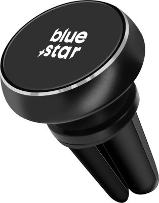 Support smartphone BLUESTAR Voiture Magnétique Grille aération Noir