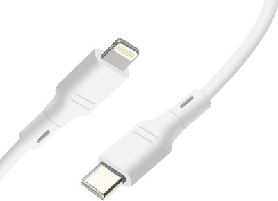 Câble alimentation BLUESTAR USB C vers Lightning 27W Blanc