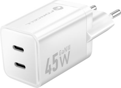 Chargeur FORCELL Forcell Chargeur Secteur Double 45W USB-