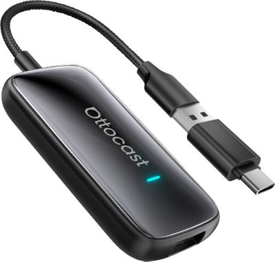 Adaptateur USB AVIZAR pour CarPlay et Android Auto Ottocast