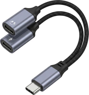 Adaptateur USB C BLUESTAR Double Port avec Charge 25W et Audio DAC