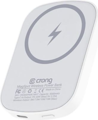 Batterie externe AVIZAR 5000mAh USB-C Power Delivery 20W MagSpot