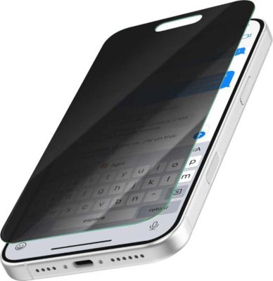 Protège écran AVIZAR pour iPhone 16 et 15 Anti-espion
