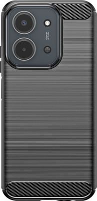 Coque AVIZAR pour Redmi 15C en Silicone Effet Carbone