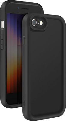 Coque AVIZAR iPhone SE 2022 Soft Touch Mat Noir