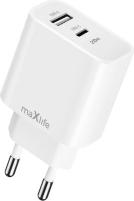 Chargeur MAXLIFE Maxlife Chargeur Secteur Double Port USB
