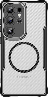 Coque AVIZAR pour Galaxy S24 MagSafe Effet Carbone