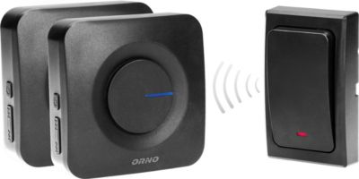 Carillon ORNO Sonnette sans fil avec 2 récepteur 230 V Carillon ORNO Sonnette sans fil avec 2 récepteur 230 V