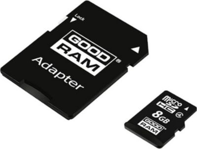 Carte Micro SD GOODRAM 8 Go Classe 4 avec adaptateur