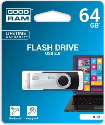 Clé USB GOODRAM 64go Twister 2.0 noir Clé USB GOODRAM 64go Twister 2.0 noir