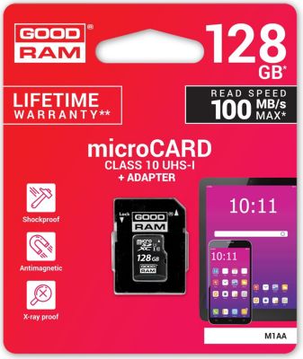 Carte Micro SD INTENSO SDHC 512GO - UHS-I + Adaptateur