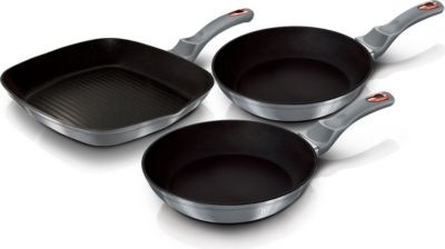Batterie de cuisine BERLINGER HAUS Moonlight Set 2 Poêles, Grill Induction